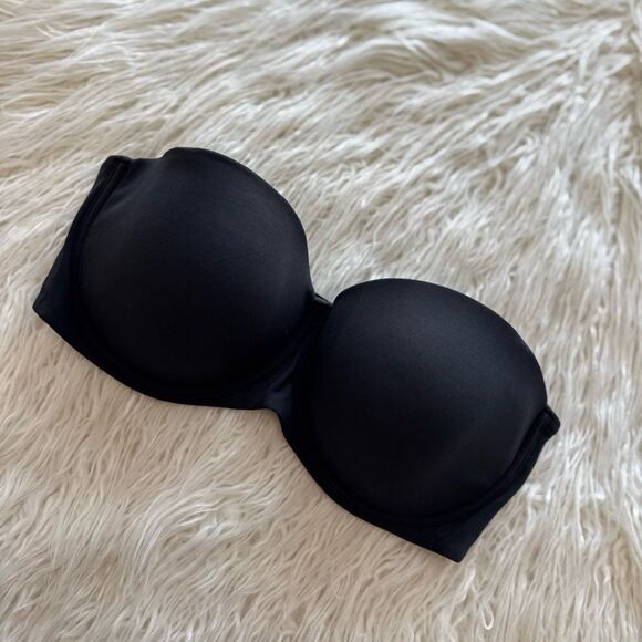 Skims Fits Everybody Strapless Bra Onyx Size 38D - Picture 4 of 7